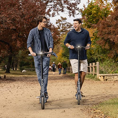 NAVIC T5 Electric Scooter, Up to 19 Miles Range, 19 Mph Folding Commute Electric Scooter for Adults with 8.5" Solid Tires, Dual Braking System and App Control